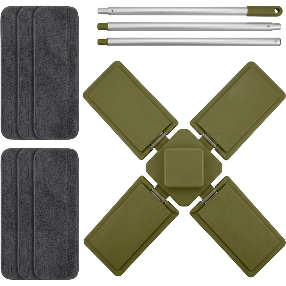 Leivo Four-Panel Folding Surround Mop 34 cm Olive - Product view