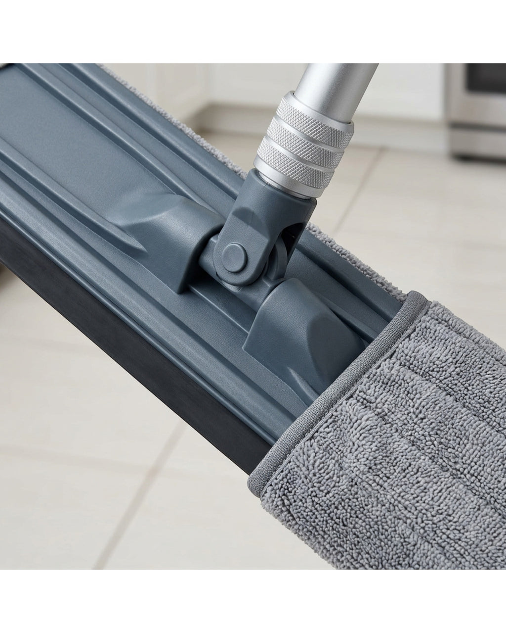 Leivo Double-Sided Floor Wiper Mop 38 cm Slate Gray - Detail view