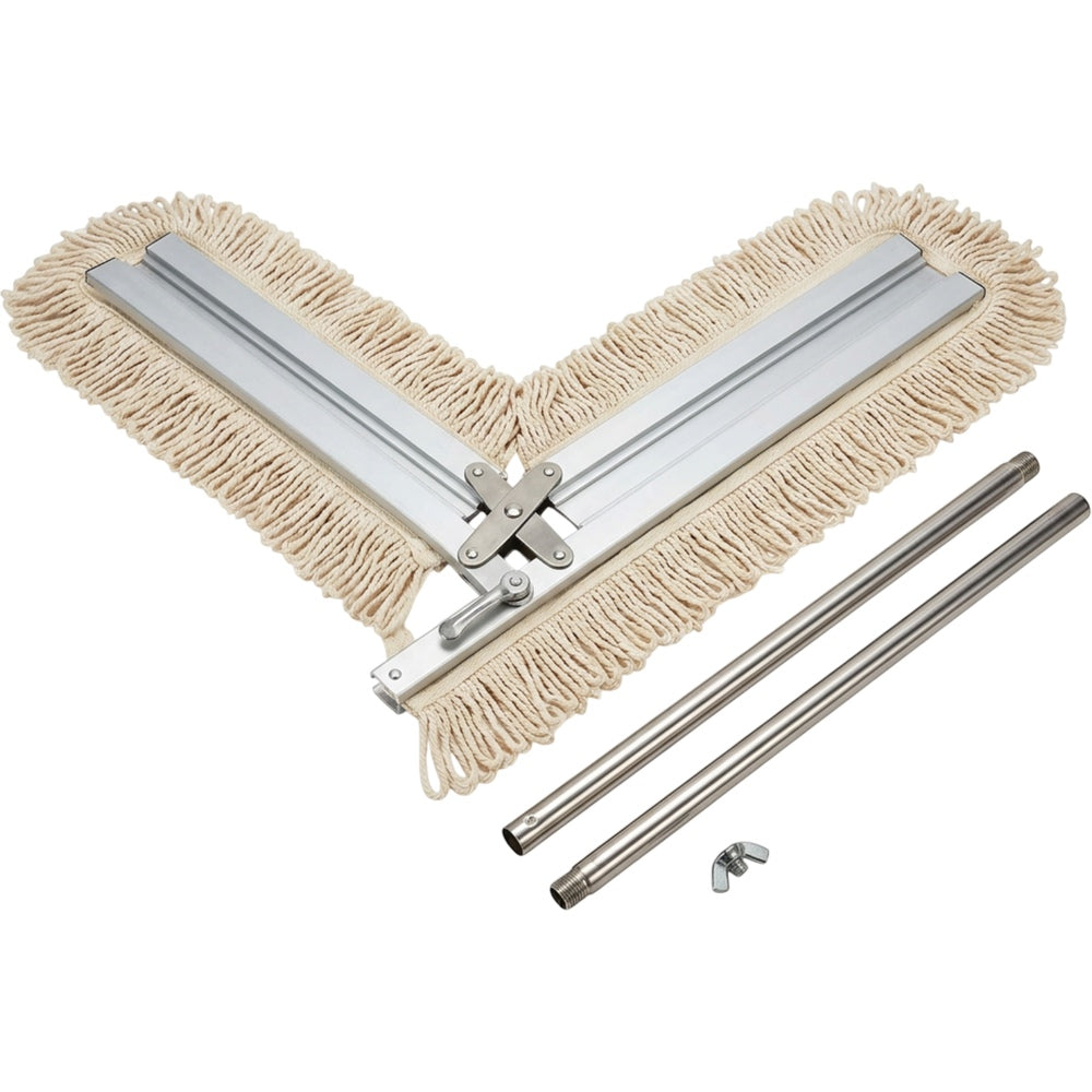 Leivo Twin-Wing Scissor Dust Mop 90 cm Natural Cotton - Product view