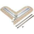 Leivo Twin-Wing Scissor Dust Mop 90 cm Natural Cotton - Product view